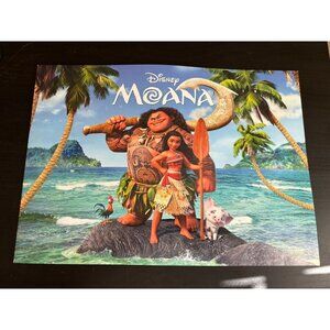 Disney Moana Lithographs Lot Of 4